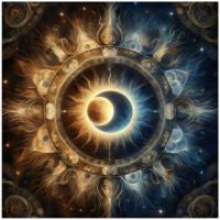 Sun and Moon - Greeting Cards