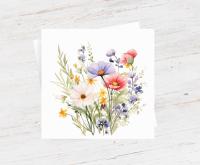 Wildflowers - Single Card or Bulk 10 Pack of Gift Cards
