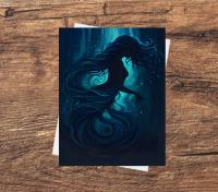 Mermaid Greeting Cards, Birthday, Invitations, Thank You Cards