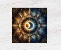 Sun and Moon - Greeting Cards