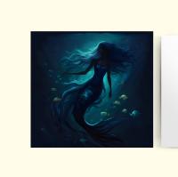Mermaid Greeting Cards, Birthday, Invitations, Thank You Cards