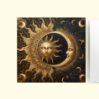 Sun and Moon - Greeting Cards