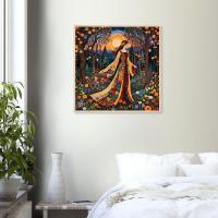 Floral Forest, Original Art, Framed or Unframed Print on Paper