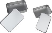 Silver Slider Tins, Slide Lid Tin Containers, multiple sizes - Craft Tin, Stash Container, Needle and Pins Storage