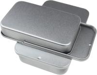 Silver Slider Tins, Slide Lid Tin Containers, multiple sizes - Craft Tin, Stash Container, Needle and Pins Storage