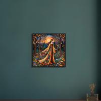 Floral Forest, Original Art, Framed or Unframed Print on Paper