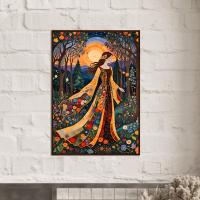 Floral Forest, Original Art, Framed or Unframed Print on Paper