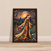 Floral Forest, Original Art, Framed or Unframed Print on Paper