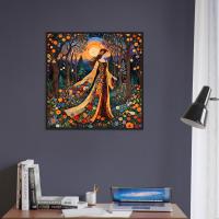Floral Forest, Original Art, Framed or Unframed Print on Paper