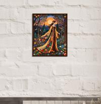 Floral Forest, Original Art, Framed or Unframed Print on Paper