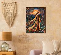Floral Forest, Original Art, Framed or Unframed Print on Paper