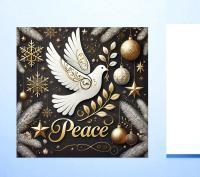 3 Pack, Dove of Peace, Holiday Greeting Cards, Bulk Pack of Cards
