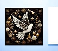 Dove of Peace - Bulk Pack of Christmas Greeting Cards, Holiday Cards, Square
