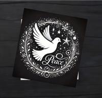 Dove of Peace, Set of 4 Designs, Christmas Cards, Holiday Bulk Pack of Cards