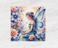 Set of 2 Designs, Fairy Greeting Cards, Bulk Pack of Cards