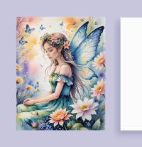 Set of 2 Designs, Fairy Greeting Cards, Bulk Pack of Cards