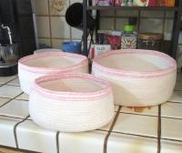 Rope Basket, Wrap Basket, Storage, Catch All, Rope Bowl