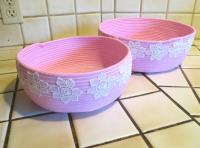 Rope Basket, Craft Storage, Catch All, Cotton Rope Bowl