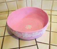 Rope Basket, Craft Storage, Catch All, Cotton Rope Bowl