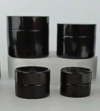 Black Violet UV Glass Jar with Airtight lid, Wide Mouth Jar, Miron Glass Cosmetic Jar