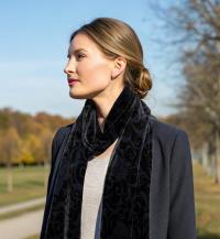 Velvet Scarf - Soft long Scarf, Multiple colors