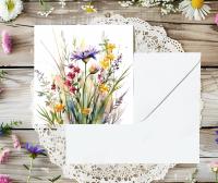 Wildflowers - Single Card or Bulk 10 Pack of Gift Cards