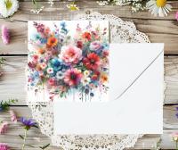 Set of Floral Gift Cards, 3 Designs, Bulk Pack of Cards
