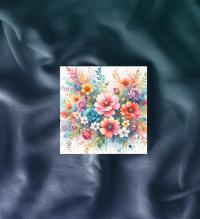 Flowers - Original Art Card - Single Card or Bulk 10 Pack of Gift Cards