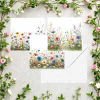 Set of Floral Gift Cards, 3 Designs, Bulk Pack of Cards