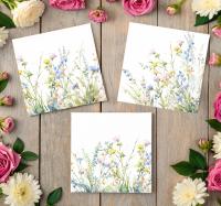 Set of Floral Gift Cards, 3 Designs, Bulk Pack of Cards