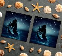 Mermaid Greeting Cards, Birthday, Invitations, Thank You Cards