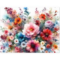 Flowers - Original Art Card - Single Card or Bulk 10 Pack of Gift Cards