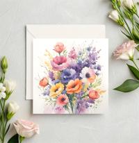 Set of Floral Gift Cards, 3 Designs, Bulk Pack of Cards