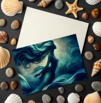 Mermaid Greeting Cards, Birthday, Invitations, Thank You Cards