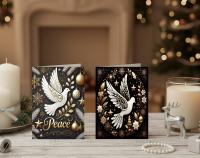 3 Pack, Dove of Peace, Holiday Greeting Cards, Bulk Pack of Cards