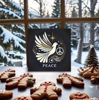 Dove of Peace - Christmas Card - Single or Bulk Pack of Christmas Greeting Cards