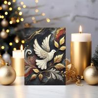 5 Pack, Dove of Peace, Holiday Greeting Cards, Bulk Pack of Christmas Gift Cards