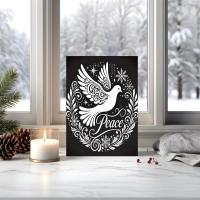 Dove of Peace, Set of 4 Designs, Christmas Cards, Holiday Bulk Pack of Cards