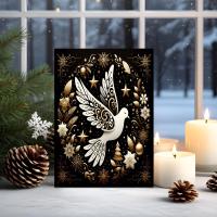 3 Pack, Dove of Peace, Holiday Greeting Cards, Bulk Pack of Cards