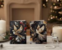 5 Pack, Dove of Peace, Holiday Greeting Cards, Bulk Pack of Christmas Gift Cards