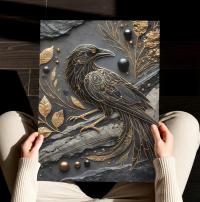 Raven Print - Framed or Unframed - Original Art - Print on Paper
