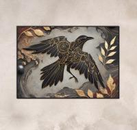 Raven Print - Framed or Unframed - Original Art - Print on Paper
