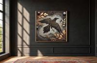 Raven Print - Framed or Unframed - Original Art - Print on Paper