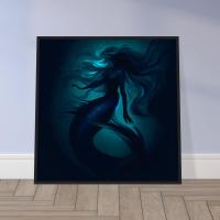 Mermaid Print - Framed or Unframed - Original Art - Print on Paper