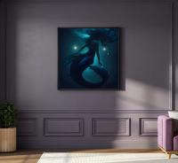 Mermaid Print - Framed or Unframed - Original Art - Print on Paper