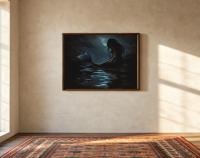 Mermaid Print - Framed or Unframed - Original Art - Print on Paper