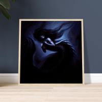 Mermaid Print - Framed or Unframed - Original Art - Print on Paper