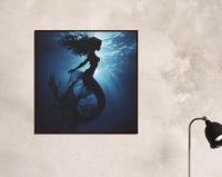 Mermaid Print - Framed or Unframed - Original Art - Print on Paper
