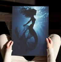 Mermaid Print - Framed or Unframed - Original Art - Print on Paper