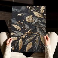 Raven, Original Art, Framed or Unframed Print on Paper